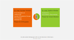 Desktop Screenshot of orthopaediepraxis-winkler.de