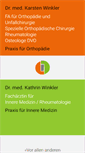 Mobile Screenshot of orthopaediepraxis-winkler.de