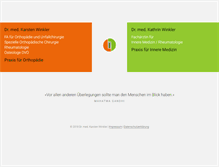 Tablet Screenshot of orthopaediepraxis-winkler.de